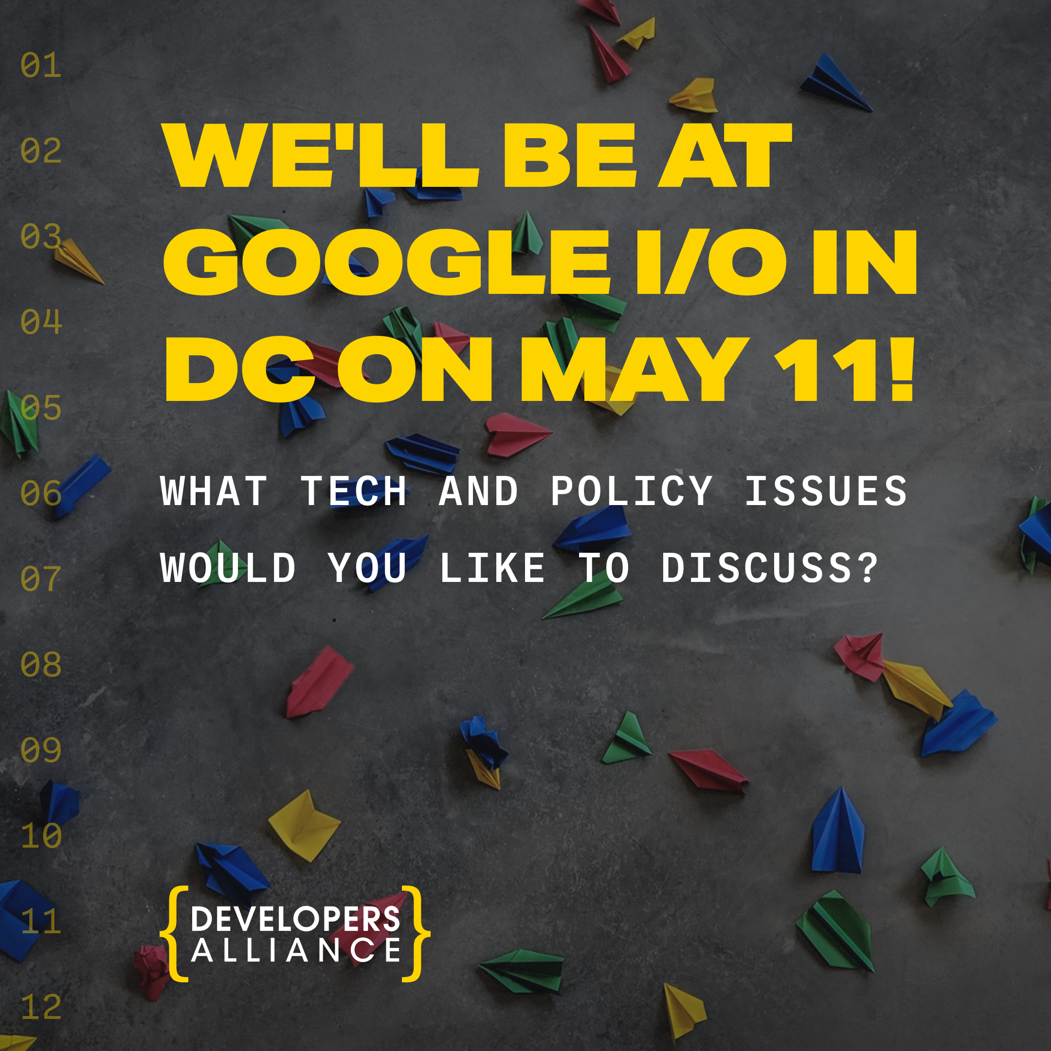 Google I/O Graphic for Developers Alliance